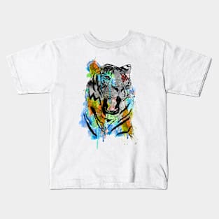 Watercolor Tiger Kids T-Shirt